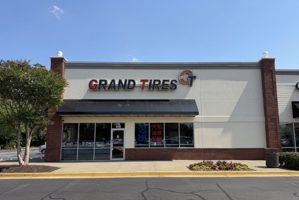 Grand Tires storefront at 2750 Buford Hwy, Suite 1A, 100